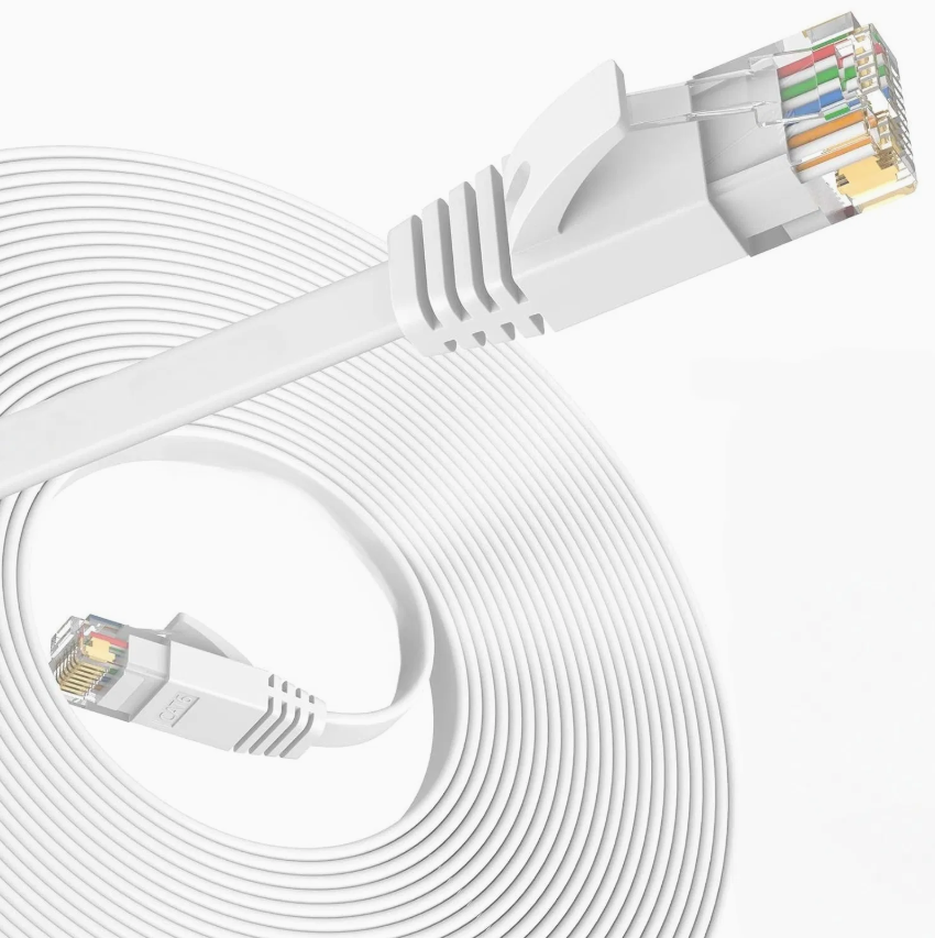 Flat CAT6 UTP Ethernet Cable – High-Speed RJ45 LAN Network Cable for Home & Office