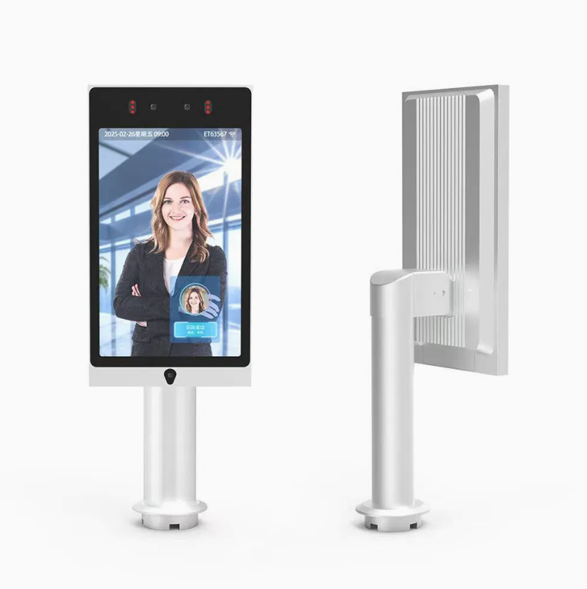 AI Face Recognition Biometric Attendance Terminal with Wall & Desktop Mount Support