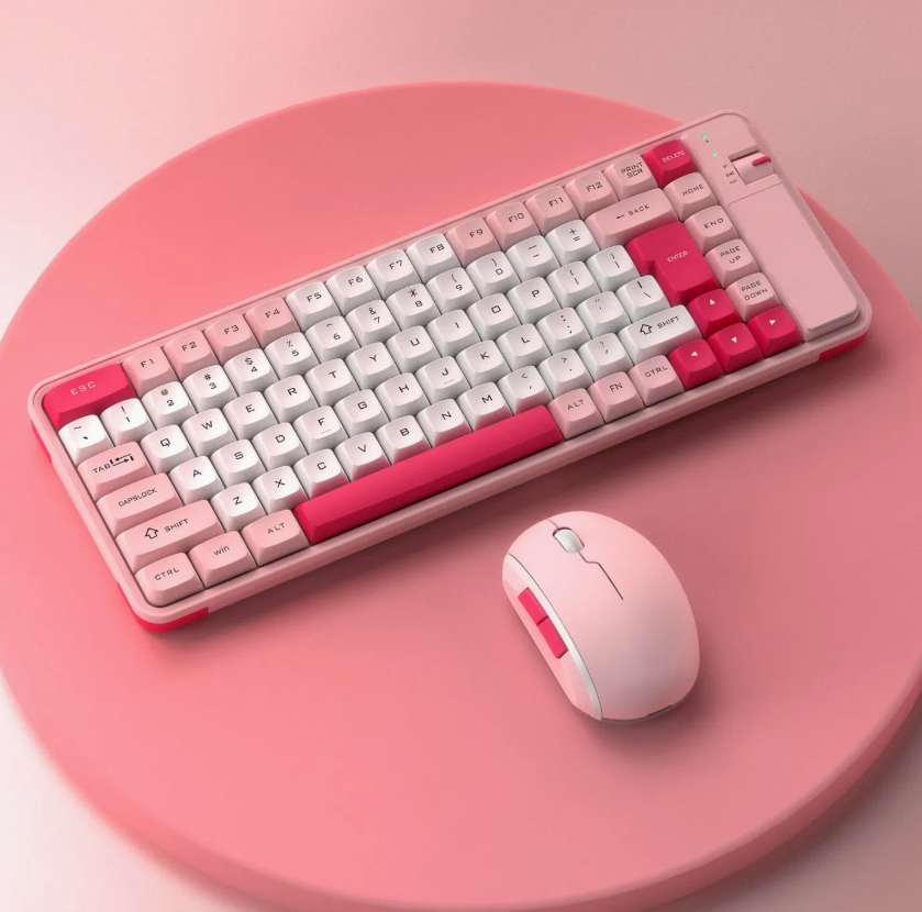 Bluetooth 5.0 Wireless Keyboard & Mouse Combo – Rechargeable Compact Office Set for PC, Laptop & Tablet
