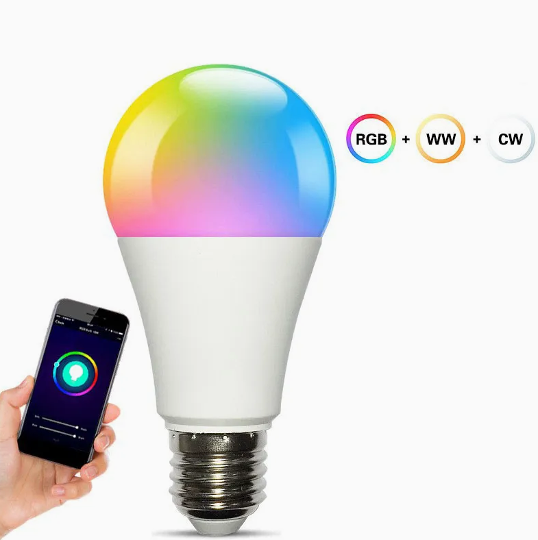 Smart RGBW WiFi LED Bulb E14 G45 Dimmable Color Changing Light