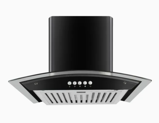 Wall Mounted Smart Kitchen Chimney Range Hood with Auto Clean, Touch & Motion Sensor Control
