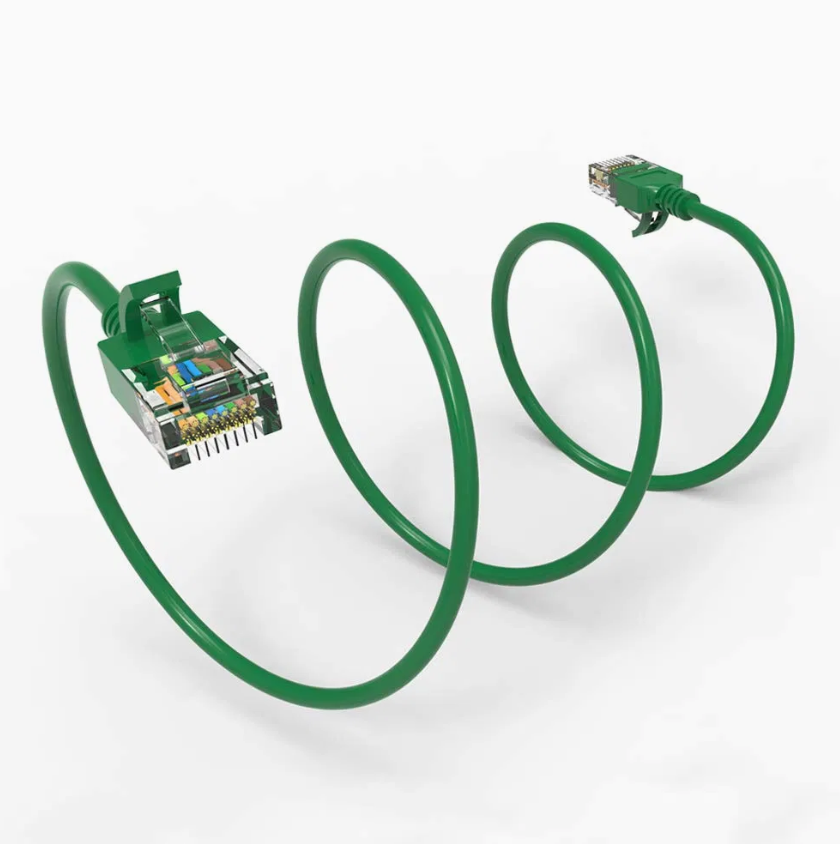 CAT6A Ultra Thin Ethernet Patch Cable 10FT – High-Speed RJ45 LAN Network Cable